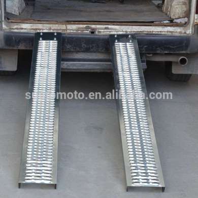 Steel ramps for loading lawn tractors and ATVs, and dirt bikes